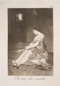 Por ceder aos seus sentimentos de Francisco de Goya