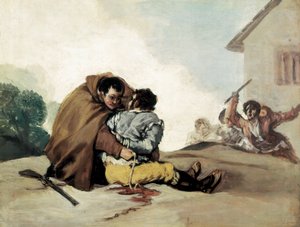 Frei Pedro Ata El Maragato com uma corda, pintura de Francisco de Goya de Francisco de Goya