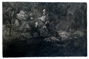Enigma Funerário, 1819-1823 de Francisco de Goya