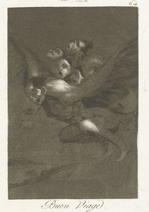 Goede reis
Buen Viage (título sobre o objecto)
Los Caprichos (título da série) de Francisco de Goya