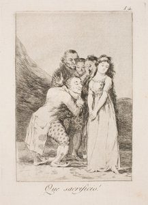 Que sacrifício de Francisco de Goya