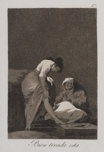 It Is Nicely Stretched (É bem esticado) de Francisco de Goya