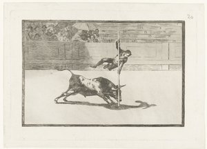 Juanito Apiñani na arena de arena van Madrid
A leveza e ousadia de Juanito Apiñani na arena de Madrid
Tourada (título da série)
Stierenvechten (título da série) de Francisco de Goya