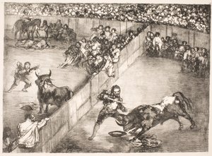 "La Division de la Place" [Tourada em arena dividida] de Francisco de Goya