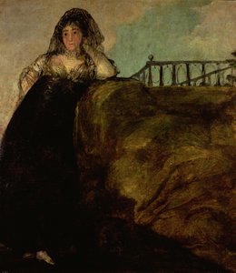 Leocadia Zorilla, a dona de casa do artista, c.1821 de Francisco de Goya
