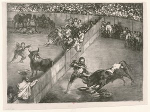 [Os Taureaux de Bordéus: A divisão da liderança] de Francisco de Goya