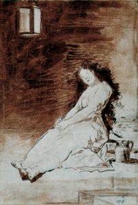 Los Caprichos: "Porque Ela Era Susceptível" de Francisco de Goya
