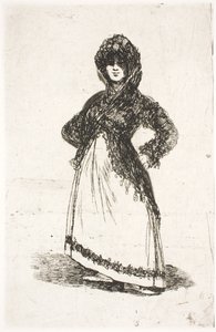 Maja, de pé de Francisco de Goya