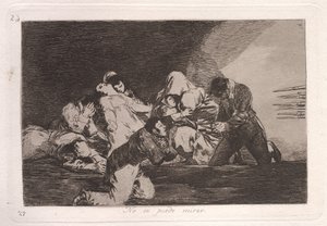 Não consigo olhar (não consigo olhar) de Francisco de Goya