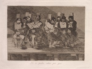 Não posso dizer por que (Não se pode dizer por quê) de Francisco de Goya