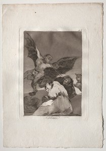 Ochenta Caprichos: Conto-Portadores-Explosões de Vento, 1793-1798. de Francisco de Goya