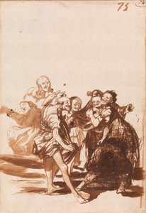 Velhos cantando e dançando de Francisco de Goya
