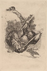 Velha em um balanço de Francisco de Goya