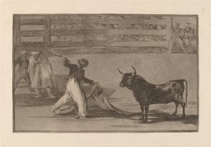 Origem dos arpões ou banderillas (Origem dos Arpões ou Banderillas) de Francisco de Goya