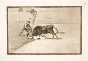 A infeliz morte de Pepe Illo na arena de Madrid de Francisco de Goya