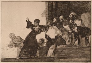 «Pobre Loucura» (Disparate pobre), da série «Los Disparates» de Francisco de Goya