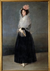 Retrato da Condessa Del Carpio, Marquesa da Solana (1757-1795) Pintura de Francisco de Goya (1746-1828) Sol do século XVIII. 1,81 x 1,22 m de Francisco de Goya