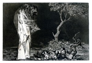 Enigma do Medo, 1819-1823 de Francisco de Goya