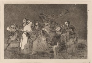Eles curam facadas, mas não palavrões (feridas curam mais rápido que palavras apressadas) de Francisco de Goya