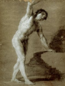 Escola de Desenho, c. 1790 (desenho a carvão sobre papel cinzento) de Francisco de Goya