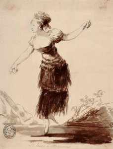 Se hizo a oscuras (Ela foi criada pela sombra) de Francisco de Goya