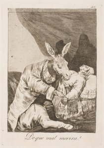O médico ou a doença o está matando? de Francisco de Goya