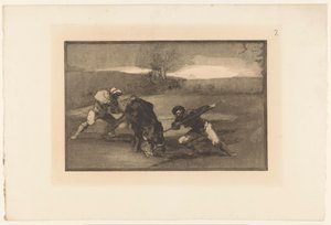 Caça ao touro a pé
Otro modo de cazar á pie
Tourada (título da série)
La Taureaumachie (título da série)
La Tauromaquia (título da série) de Francisco de Goya