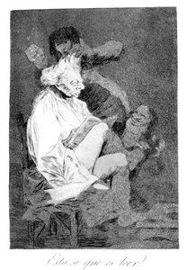 Isso certamente é capaz de ler, 1799 de Francisco de Goya