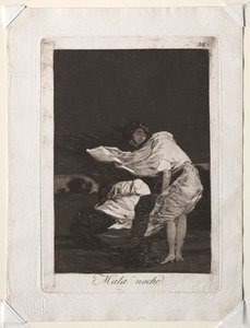 Os Caprichos: Uma Noite Ruim de Francisco de Goya