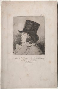 Os Caprichos: Retrato de Goya. de Francisco de Goya
