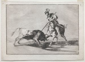 O Cid Campeador lançando outro touro de Francisco de Goya