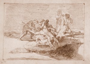 Os Desastres da Guerra : Caridade (Desenho de preparação de Francisco de Goya