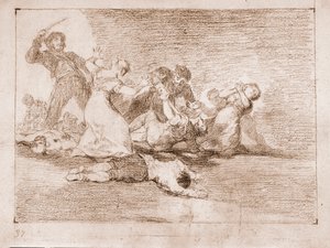 Os Desastres da Guerra : Lucro infame (Sorteio de Francisco de Goya