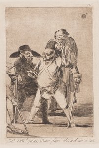 O Hábito de Comando, no final do 18º aniversário de 19
século (impressão) de Francisco de Goya