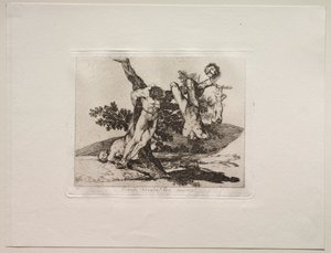 Os horrores da guerra: um feito heroico! Com homens mortos! de Francisco de Goya