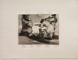 Os Horrores da Guerra: Bárbaros !. de Francisco de Goya