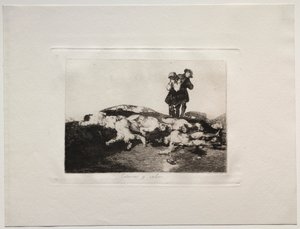 Os horrores da guerra: enterre-os e fique quieto de Francisco de Goya