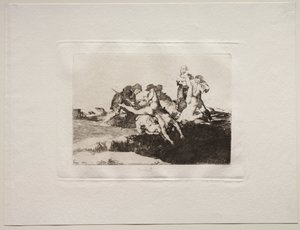 Os Horrores da Guerra: Caridade, 1810. de Francisco de Goya