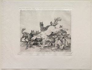 Os horrores da guerra: ele se defende bem. de Francisco de Goya