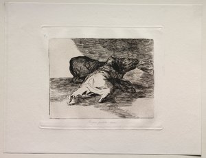 Os horrores da guerra: ele ganha algo com isso. de Francisco de Goya