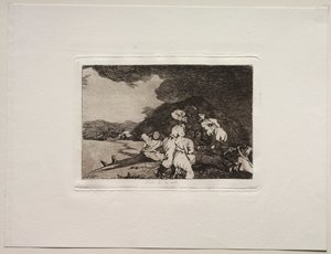 Os horrores da guerra: serve bem de Francisco de Goya