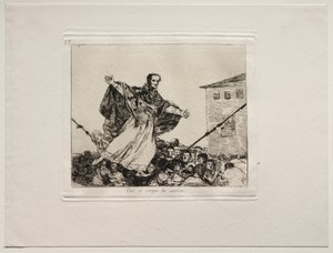 Os horrores da guerra: que o cabo se quebre. de Francisco de Goya