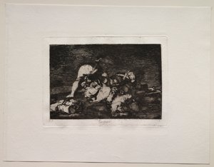 Os horrores da guerra: nem estes também. de Francisco de Goya