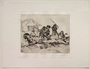 Os horrores da guerra: ralé. de Francisco de Goya