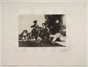 Os horrores da guerra: não há tempo agora de Francisco de Goya