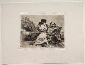 Os horrores da guerra: eles não gostam disso. de Francisco de Goya