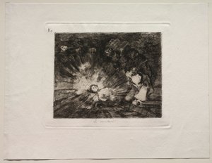 Os horrores da guerra: ela se levantará novamente de Francisco de Goya