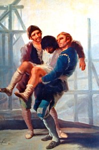 O pedreiro ferido, 1786-1787. de Francisco de Goya