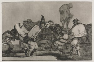 Os Provérbios: Loucura de Carnaval, 1864. de Francisco de Goya