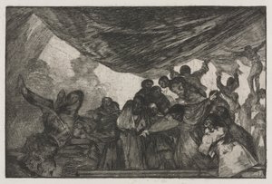 Os Provérbios: Clear Folly, 1864. de Francisco de Goya